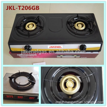 teflon coated 2 burner gas cooker stove